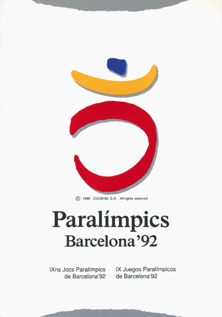 Cartaz alusivo à edição dos Jogos Paralímpicos de 1992