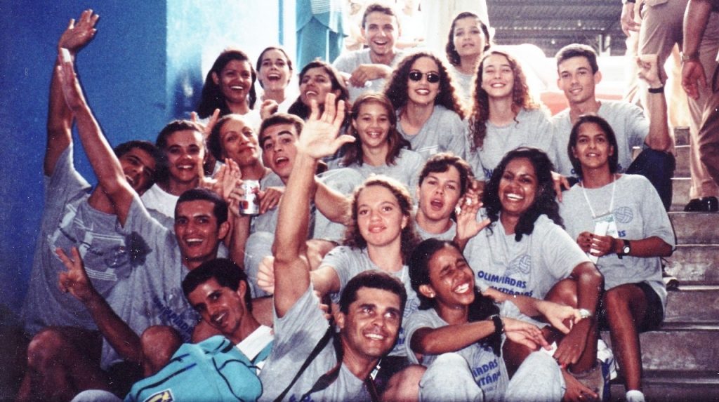 Primeira turma do curso nas Olimpíadas Universitárias da Unimontes – 1996