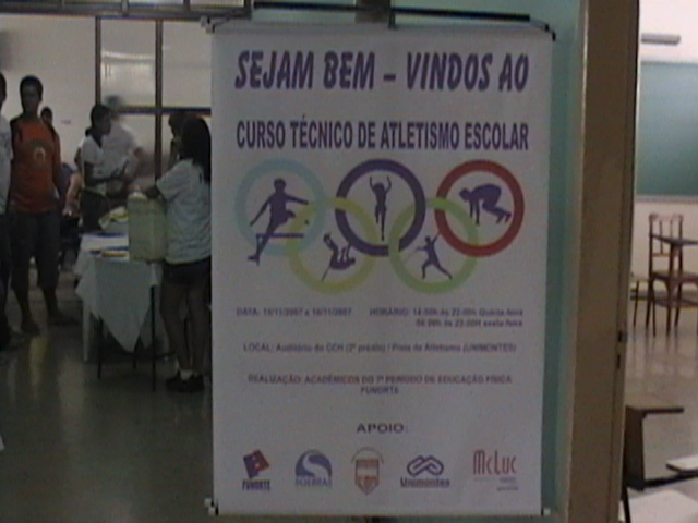 Curso Técnico de Atletismo Escolar – 2007 – Unimontes.