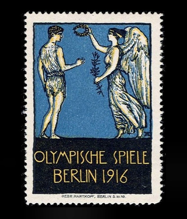 Cartaz alusivo à edição dos Jogos Olímpicos de 1916