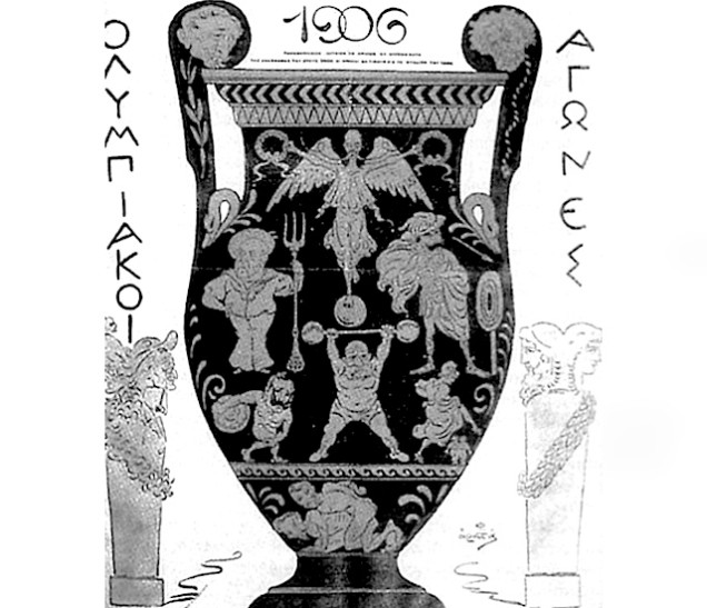 Cartaz alusivo à edição dos Jogos Olímpicos de 1906