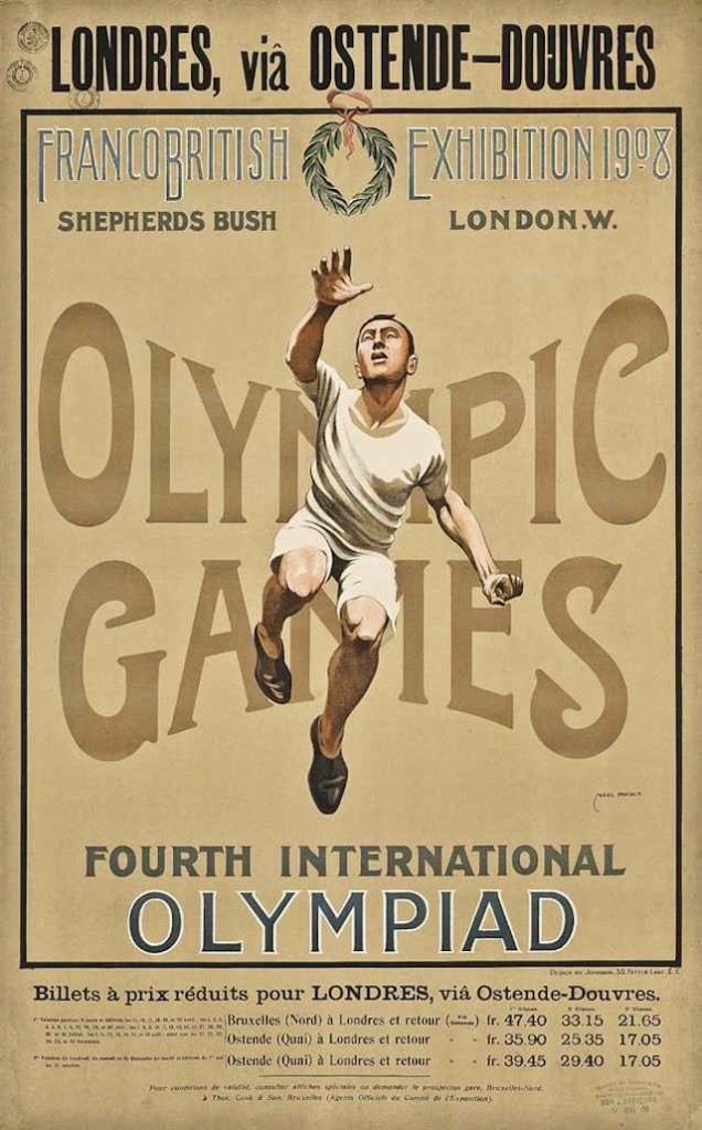 Cartaz alusivo à edição dos Jogos Olímpicos de 1908