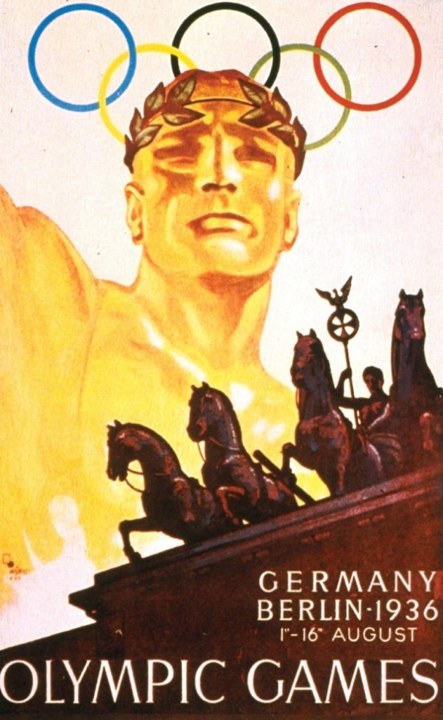 Cartaz alusivo à edição dos Jogos Olímpicos de 1936