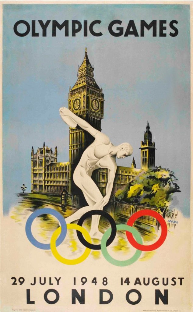Cartaz alusivo à edição dos Jogos Olímpicos de 1948