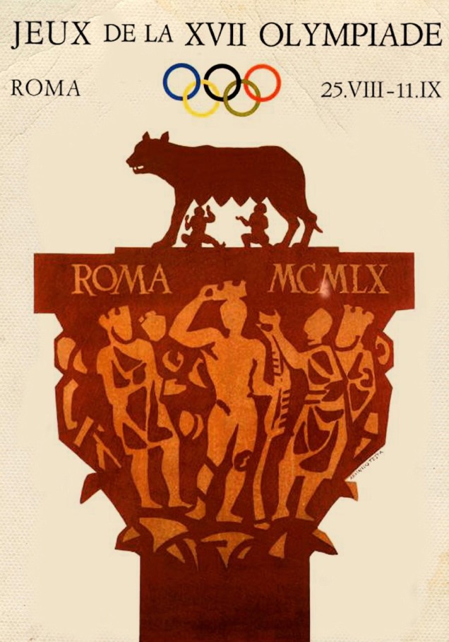 Cartaz alusivo à edição dos Jogos Olímpicos de 1960