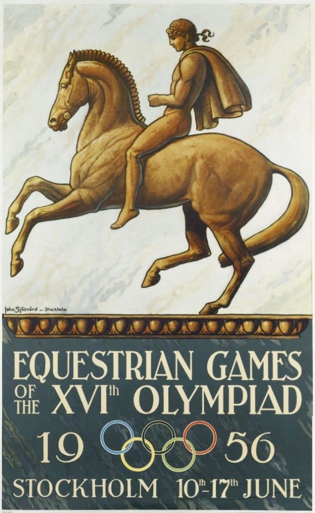 Cartaz alusivo à edição dos Jogos Olímpicos de 1956