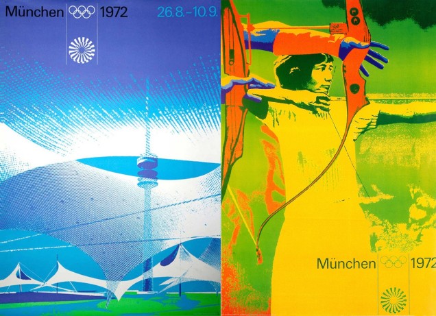 Cartazes alusivos à edição dos Jogos Olímpicos de 1972