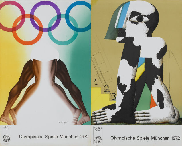 Cartazes alusivos à edição dos Jogos Olímpicos de 1972