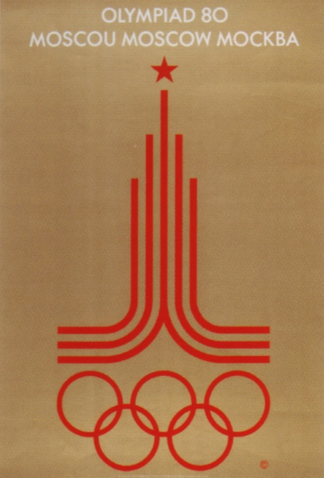 Cartaz alusivo à edição dos Jogos Olímpicos de 1980