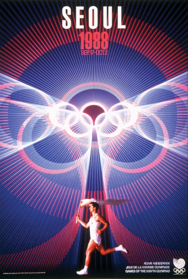 Cartaz alusivo à edição dos Jogos Olímpicos de 1988