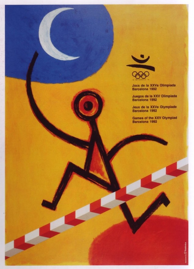 Cartaz alusivo à edição dos Jogos Olímpicos de 1992